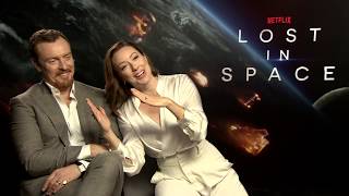 LOST IN SPACE Interviews Toby Stephens  Molly Parker NETFLIX  Making Of Story  Filmset