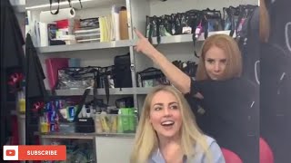 Suits  Behind the scenes Sarah Rafferty Rick Hoffman and Amanda Schull Dancing