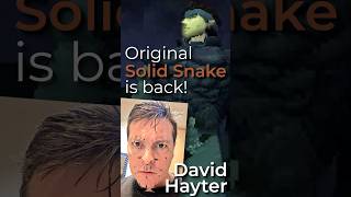 Original SOLID SNAKE actor DAVID HAYTER returns mgs voiceactor konami hayter