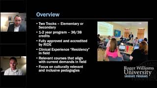 Roger Williams University MA Special Education Program Virtual Session