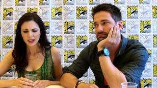 Alphas  Laura Mennell and Warren Christie