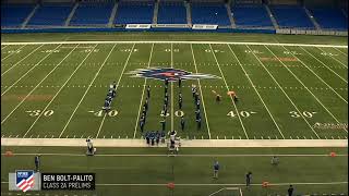 Ben Bolt Palito Blanco HS Band UIL 2A State Marching Contest Prelims 2022