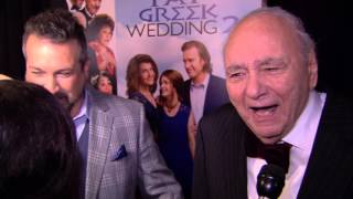 My Big Fat Greek Wedding 2 Michael Constantine Red Carpet Movie Premiere Interview  ScreenSlam