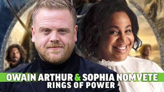 The Rings of Power Interview Owain Arthur  Sophia Nomvete Talk Onscreen Chemistry