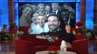 Ellen and Max Greenfield on the Oscar Selfie and Liza