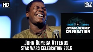 John Boyega attends Star Wars Celebration 2016