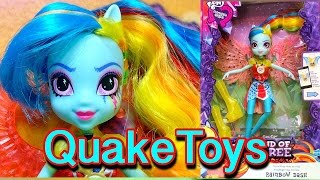 My Little Pony Equestria Girls Legend of Everfree Crystal Wings Rainbow Dash MLP Zapcode QuakeToys