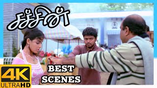 Sachein Tamil Movie 4K  Best scenes compilation 01  Vijay  Genelia  Vadivelu  Santhanam