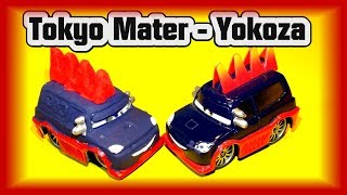 Pixar Cars Custom Tokyo Mater Yokoza Tuner Car with DJ the Delinquent Road Hazard from Pixar Cars
