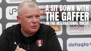  A lengthy sitdown interview with Steve Evans who reflects on his second spell so far 