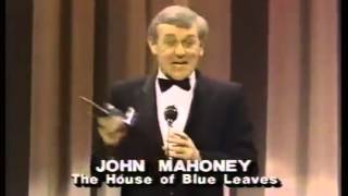 John Mahoney wins 1986 Tony Award for Best Featured Actor in a Play