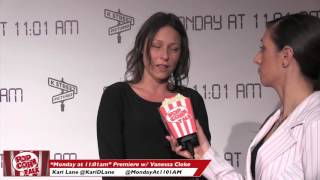 Vanessa Cloke Interview at the premiere of Monday at 1101 AM