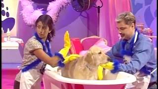 Blue Peter dog wash Konnie Huq Liz Barker Matt Baker