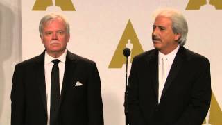 Oscars Alan Robert Murray and Bub Asman Backstage Interview 2015  ScreenSlam