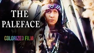 The Paleface 1922 Short Comedy Western  Buster Keaton Colorized