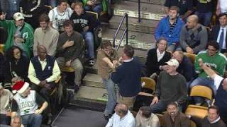 HD video of Jeremy Fry  Celtics Fan Dancing to Bon Jovi Living on a Prayer at a Celtics game