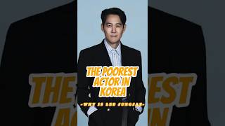 Where did all his money goActor Lee Jungjae is called the poorest actor in Korea leejungjae