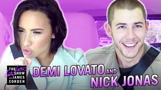 Demi Lovato  Nick Jonas Carpool Karaoke
