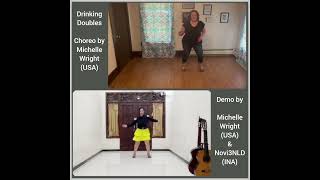 Drinking Doubles  Line Dance Michelle WrightUSA Beginner  Cha Cha