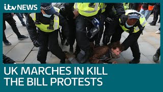 Kill the Bill Arrests at protests as anger mounts over policing bill  ITV News