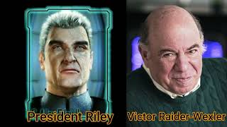 Character and Voice Actor  Supreme Commander  President Riley  Victor RaiderWexler