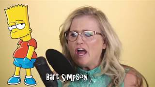 Nancy Cartwright does her 7 Simpsons characters in under 40 seconds