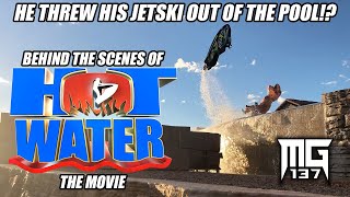 JETSKI FLYS OUT OF POOL HOT WATER MOVIE Stunt Behind The Scenes w Mark Gomez  Larry Rippenkroeger