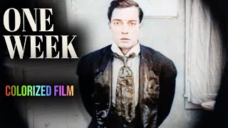 One Week 1920 Buster Keaton  Colorized  Comedy  Full Film