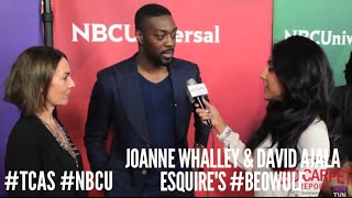 Joanne Whalley  David Ajala Beowulf at NBCUniversals Winter 2016 Press Tour TCA2016