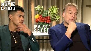 The Magnificent Seven 2016  Vincent DOnofrio  Martin Sensmeier talk about the movie