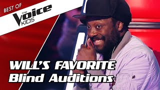 TOP 10  williams FAVORITE Blind Auditions in The Voice Kids