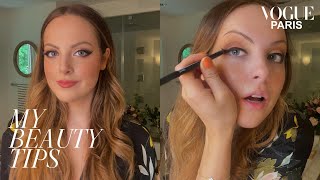 Elizabeth Gillies un look glamour et un eyeliner parfait  My Beauty Tips  Vogue Paris