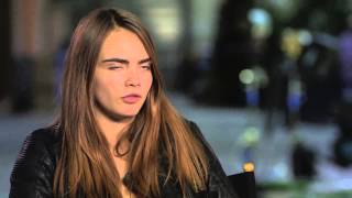 Paper Towns Cara Delevingne Margo Behind the Scenes Movie Interview  ScreenSlam