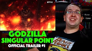 REACTION Godzilla Singular Point Trailer 1  Netflix Series 2021