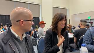 The Quest producers Jane Fleming and Mark Ordesky at Wondercon 2022