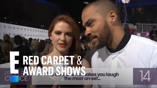 Against the Clock with Jesse Williams  Sarah Drew  E Peoples Choice Awards