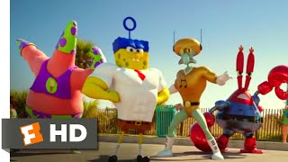 The SpongeBob Movie Sponge Out of Water 2015  Butt Kicking Scene 710  Movieclips