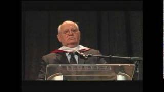 Mikhail Gorbachev remarks about Ronald Reagan at Eureka College on March 27 2009