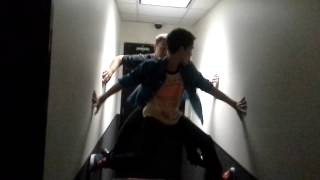 Cameron Boyce and Rex Reddick do more tricks