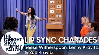 Lip Sync Charades with Reese Witherspoon Lenny Kravitz and Zo Kravitz