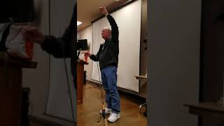 Part 2 Bill Varney talks about surf fishing at Fibers club meeting 2018 March