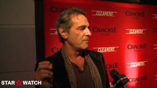 Robin Thomas red carpet interview at Cleaners host screening event