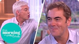James Nesbitt Gets a Phone Call While Talking Series Two of Lucky Man  This Morning
