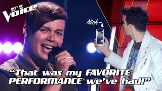 Nathan Brake sings Jealous by Nick Jonas  The Voice Stage 1