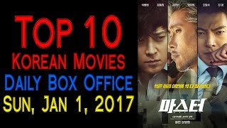 MasterLEE Byunghun Top 10 Korean Movies  Daily Box OfficeJan 1 2017
