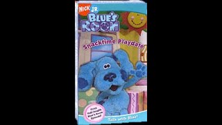 Opening to Blues Clues Blues Room Snacktime Playdate 2004 VHS