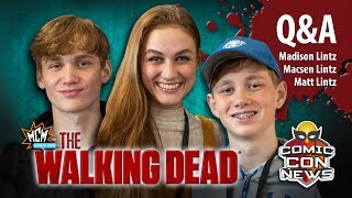 The Walking Dead Cast Madison Sophia Matt and Macsen Lintz Henry at MCM London Comic Con 2019