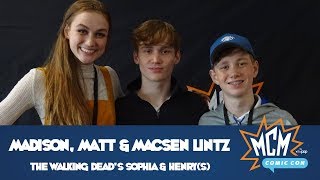 Hilarious The Walking Deads Madison Matt  Macsen Lintz Interview  MCM Comic Con  May 2019