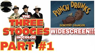 The Three Stooges Punch Drunks 1934 In Color Part 1 In Widescreen