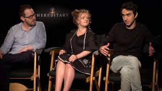Hereditary Ari Aster Milly Shapiro  Alex Wolff Official Movie Interview  ScreenSlam
